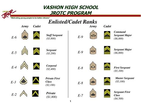 U S Army Rotc Rank No Shine Pin On Metal Rank Insignia