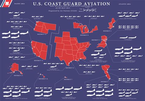 U S Coast Guard Aviation Air Stations And Districts Oc 3000X2000 R Aviation