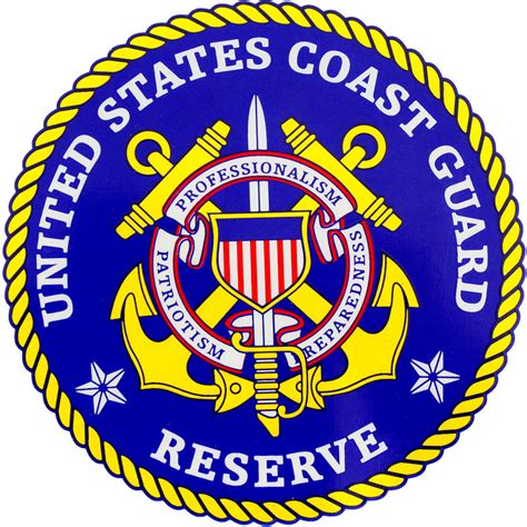 U S Coast Guard Reserve Clear Decal Usamm