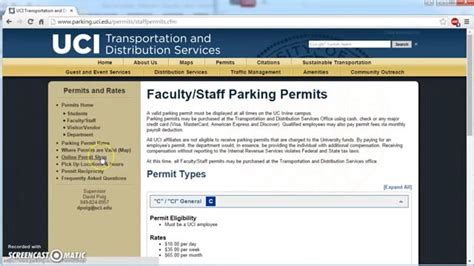 Uci Parking Permit