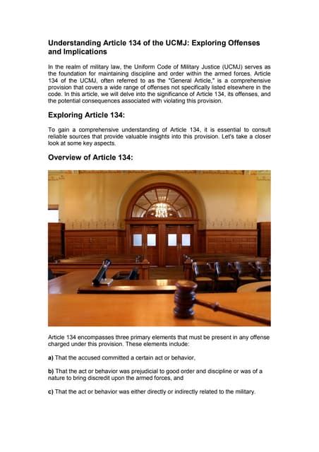 Ucmj Article 134 Fraternization Pdf