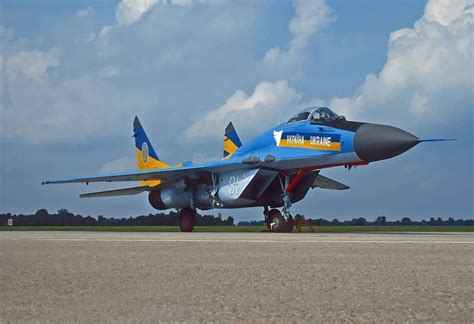 Ukrainian Mig 29 In Special Livery During North American Tour