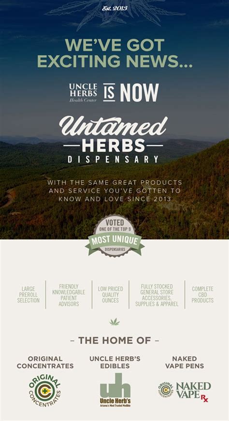 Uncle Herbs Dispensary Is Now Untamed Herbs