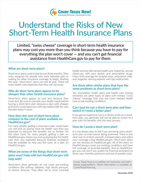 Understand The Risks Of New Short Term Health Insurance Plans Cover