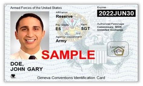 Uniformed Services Id Card