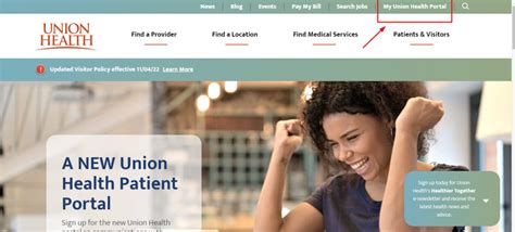 Union Health Portal Sign Up