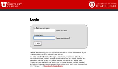 Uofu Mychart Login