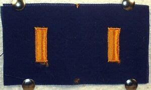 Us Air Force 2Nd Lt Second Lieutenant Pair Rank Insignia Blue Fatigue