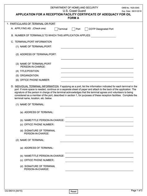 Us Coast Guard Application