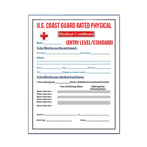 Us Coast Guard Physical Requirements