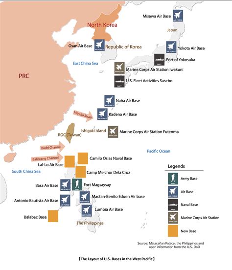 Us Military Bases In The West Pacific 2023 R Mapporn