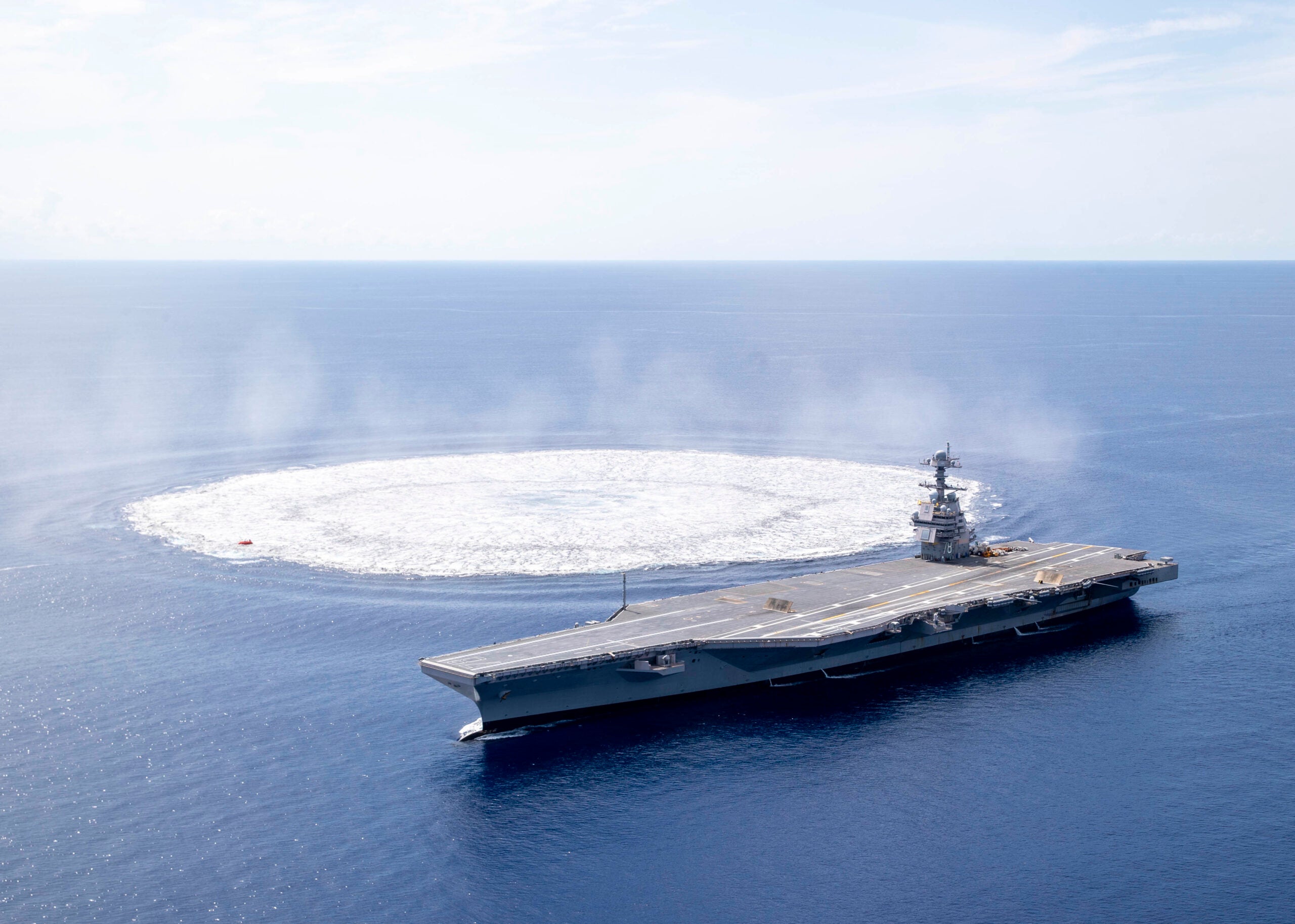 Us Navy Conducts Fsst Trials For Uss Gerald R Ford Aircraft Carrier