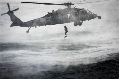 Us Navy Helicopter Rescue Swimmer