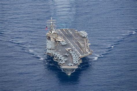 Us Navy Nuclear Powered Supercarrier Uss Ronald Reagan Cvn 76 Departs Guam Militaryleak Com