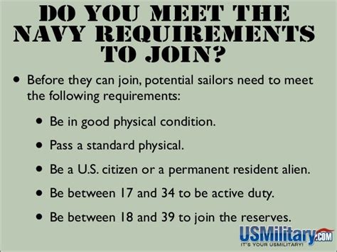 Us Navy Requirements Joining The Fleet Made Easy