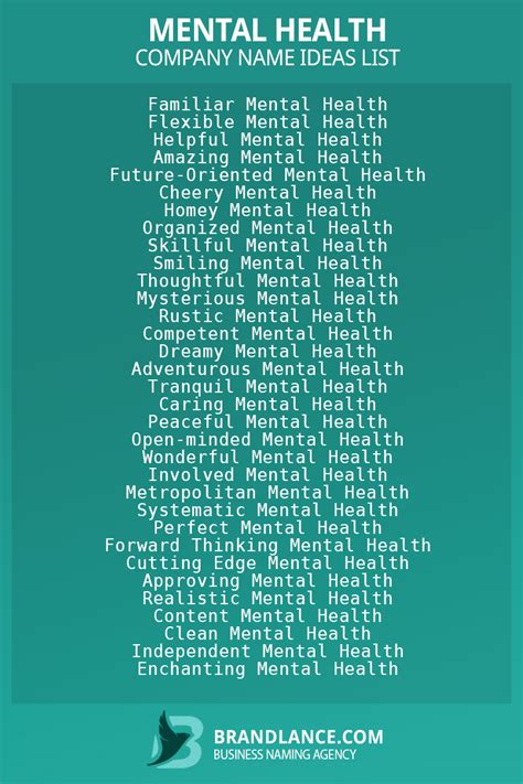 Username Ideas For Mental Health