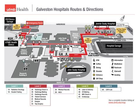 Utmb Galveston Campus Map