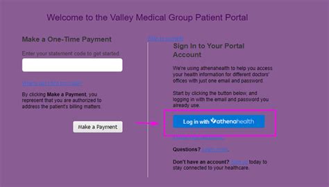 Valley Health Patient Log In