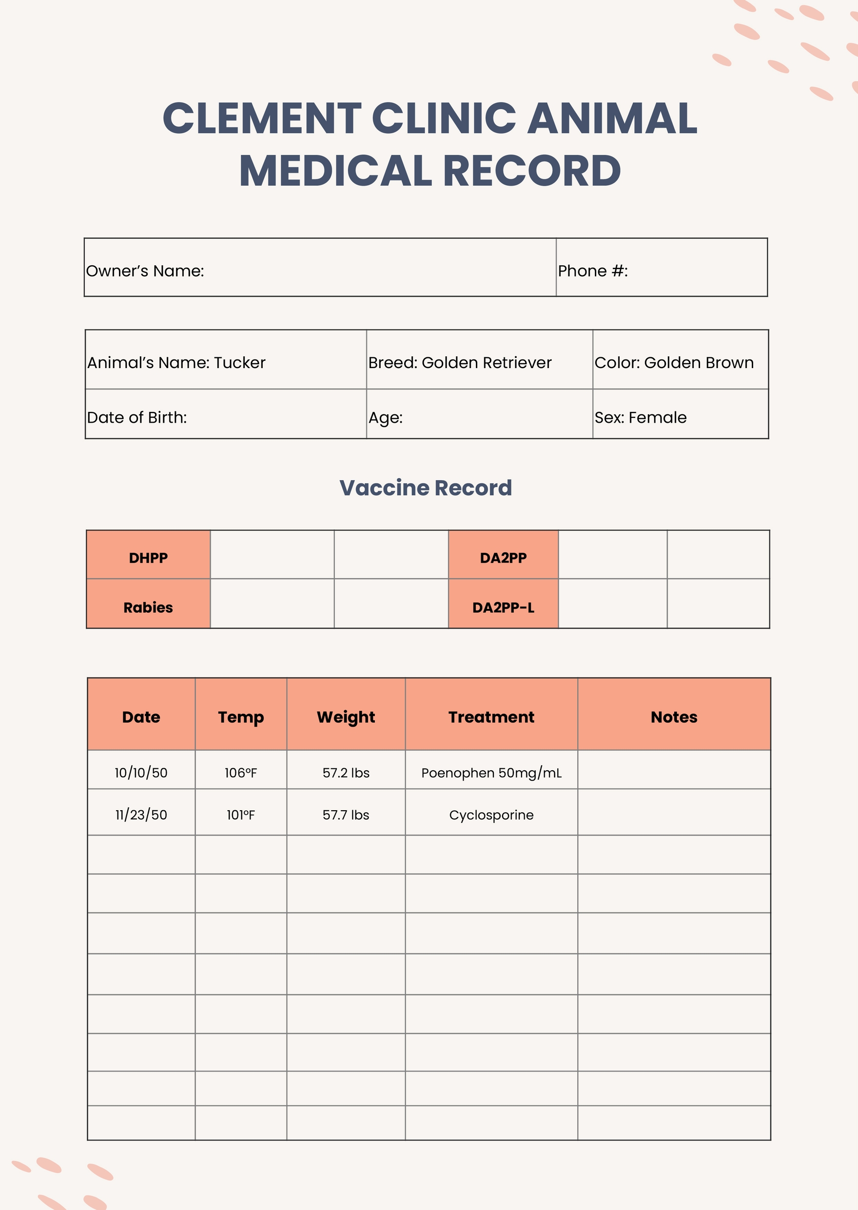 Veterinary Medical Database