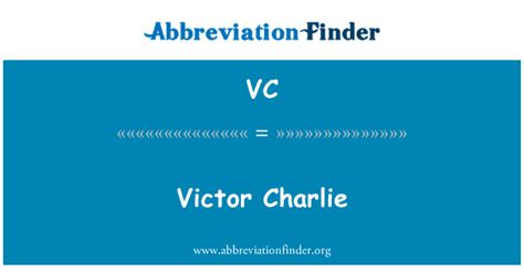 Victor Charlie Meaning