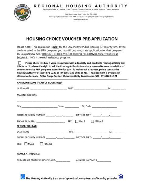 Voucher For Housing California