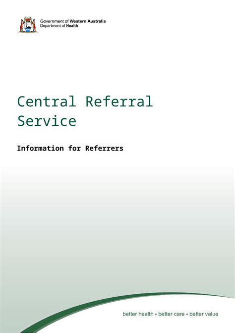 Wa Central Referral Service