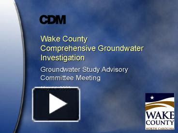 Wake County Groundwater