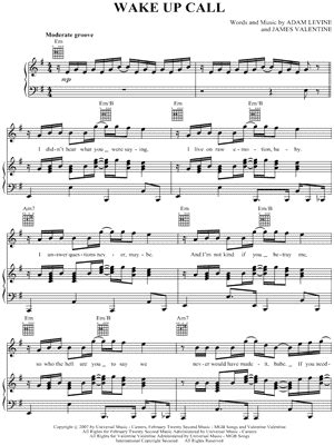 Wake Up Call Sheet Music 4 Arrangements Available Instantly