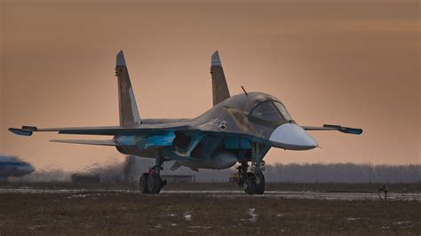 Wallpaper Sukhoi Su 34 Fighter Aircraft Russian Army Air Force Russia Military Wallpaper