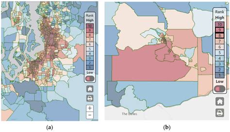 Washington Environmental Health Disparities Map