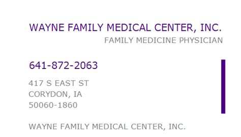 Wayne Family Medical Center Inc