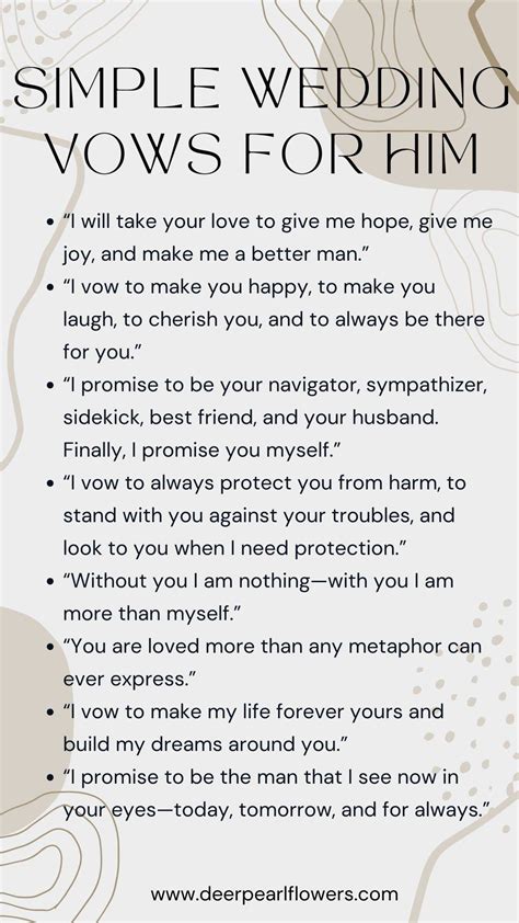 Wedding Vows Examples