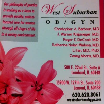 West Suburban Obstetrics And Gynecology