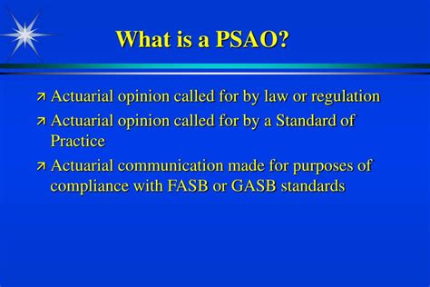 What Is A Psao