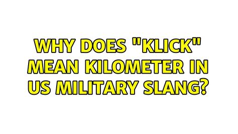 One Click Military Explained