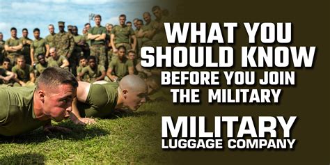 What You Should Know Before Joining The Military Military Luggage