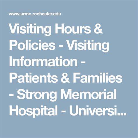 White Memorial Hospital Visiting Hours