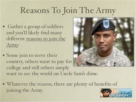 5 Reasons Join Army