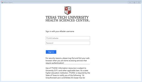 Www Ttuhsc Edu Login