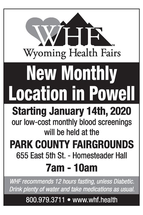 Wyoming Health Fairs Powell Wy