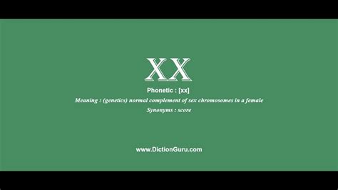 Xx Meaning And How To Pronounce Youtube