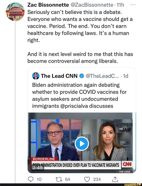 Zac Bissonnette Zacbissonnette Seriously Everyone Can Amp 39 T Who Believe Wants This Is A Vaccine